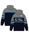 Mitchell & Ness Men's  Navy North Carolina Tar Heels Head Coach Pullover Hoodie In Navy