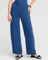 CHICO'S WIDE LEG SOFT PANTS IN AZORES BLUE SIZE 6 | CHICO'S