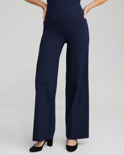 Chico's Brigitte Wide Leg Pants In Dark Blue