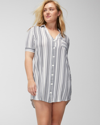 SOMA WOMEN'S COOL NIGHTS BUTTON-FRONT NIGHT GOWN IN LAVENDER SIZE XS | SOMA