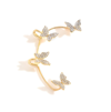 Sohi Minimal Gold Plated Ear Cuff In Gold