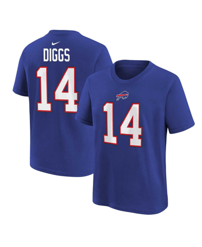 Nike Babies' Preschool Boys And Girls  Stefon Diggs Royal Buffalo Bills Player Name And Number T-shirt