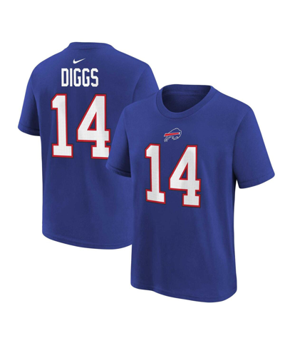 NIKE PRESCHOOL BOYS AND GIRLS NIKE STEFON DIGGS ROYAL BUFFALO BILLS PLAYER NAME AND NUMBER T-SHIRT