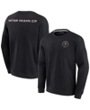 Fanatics Signature Unisex  Black Inter Miami Cf Super Soft Fleece Crew Sweatshirt In Black