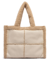 Like Dreams Sherpa Tote Bag In Ivory
