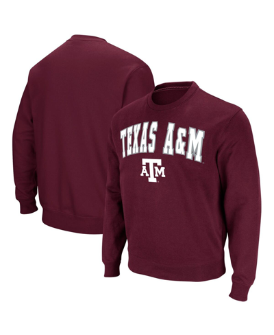 Colosseum Men's  Maroon Texas A&m Aggies Arch & Logo Pullover Sweatshirt