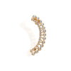 Sohi Women Silver Coloured Stud Earrings In Silver