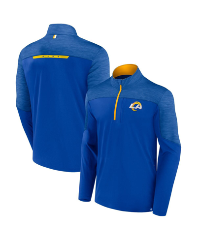 Fanatics Men's  Royal Los Angeles Rams Defender Half-zip Top