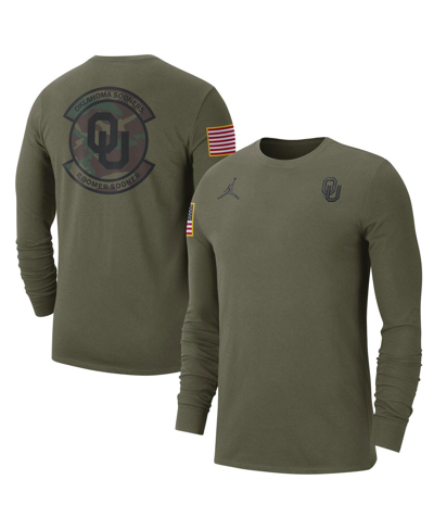 Jordan Men's  Brand Olive Florida Gators Military-inspired Pack Long Sleeve T-shirt