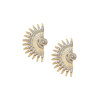 Sohi Women Golden Drop Earrings In Gold