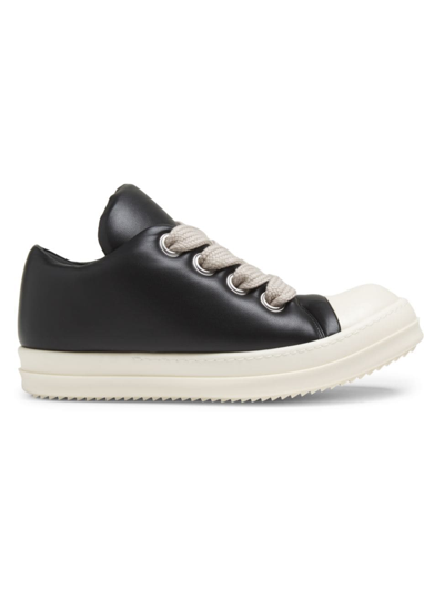 Rick Owens Men's Jumbo Laces Padded Trainers In Black