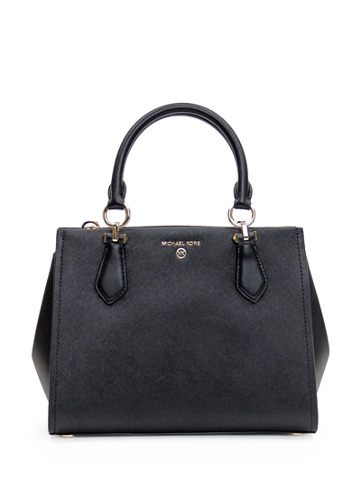 Michael Michael Kors Ruby Leather Handbag In Black