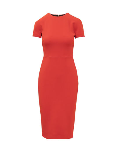 Victoria Beckham Dress In Bright Red