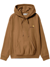 CARHARTT BROWN COTTON BLEND HOODIE