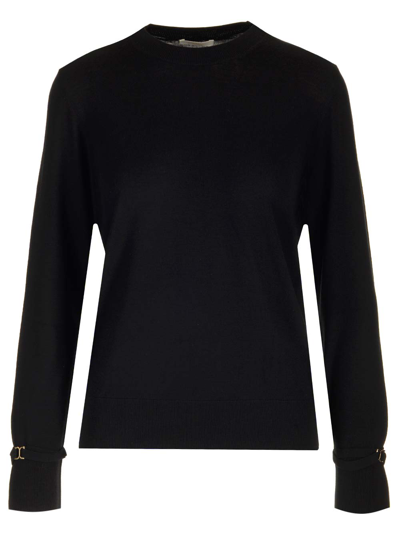 Chloé Superfine Wool Sweater In Black