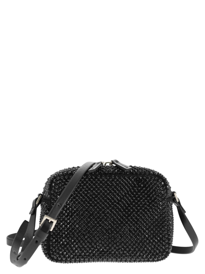 Fabiana Filippi Leather Camera Bag In Black