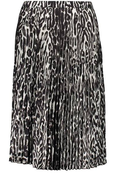Burberry Printed Midi Skirt In Animalier