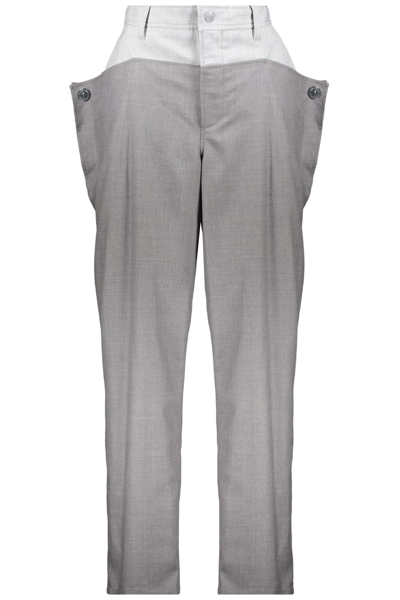 Burberry Wool Trousers In Grey