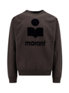 Isabel Marant Black Logo-print Sweatshirt In Black