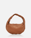 Khaite Olivia Medium Leather Shoulder Bag In Beige