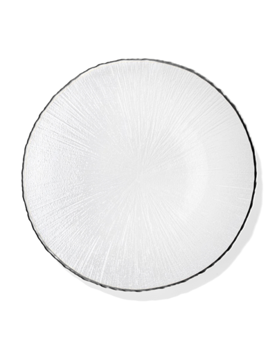 American Atelier Serveware Centro Glass Charger Plate In Clear