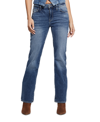 Guess Women's Mid-rise Sexy Bootcut Jeans In Arctic Waters