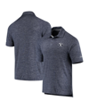COLOSSEUM MEN'S COLOSSEUM HEATHERED NAVY BYU COUGARS DOWN SWING POLO SHIRT