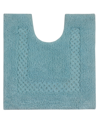 Home Weavers Classy U-shape Contour Toilet Rug, 20" X 20" In Aqua