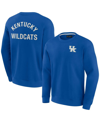 FANATICS SIGNATURE MEN'S AND WOMEN'S FANATICS SIGNATURE ROYAL KENTUCKY WILDCATS SUPER SOFT PULLOVER CREW SWEATSHIRT