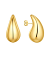 And Now This 18k Gold Plated Or Silver Teardrop Stud Earrings In Gold