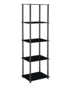 CONVENIENCE CONCEPTS 15.75" GLASS DESIGNS2GO CLASSIC 5 TIER TOWER