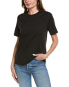 Burberry Embroidered Oak Leaf Crest Cotton T-shirt In Black