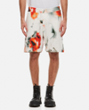 ALEXANDER MCQUEEN COTTON PRINTED SHORTS