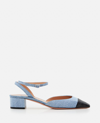 AQUAZZURA SLINGBACK DENIM SANDAL