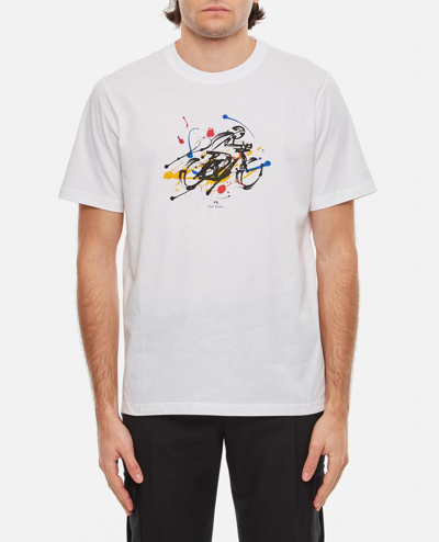 Ps By Paul Smith Cyclist T-shirt In White
