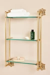 Anthropologie Primrose Bath Shelf In Gold