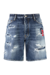 Dsquared2 Marine Shorts In Cotton Denim In Denim
