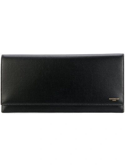 Givenchy Eros Grained-leather Travel Wallet In Black