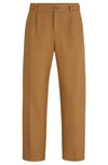 HUGO BOSS STRAIGHT-FIT TROUSERS IN COTTON