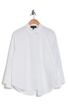 LAUNDRY BY SHELLI SEGAL LAUNDRY BY SHELLI SEGAL LONG SLEEVE COTTON POPLIN BUTTON-UP SHIRT
