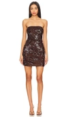 NICHOLAS AMAYA STRAPLESS SWEETHEART MINI DRESS