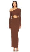 Sndys Aurora Dress In Chocolate