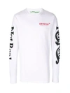 OFF-WHITE LONG SLEEVED SURREAL T-SHIRT,OMAB014F17185066011012171279