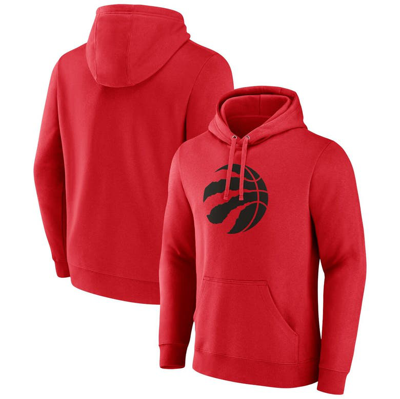 Fanatics Branded  Red Toronto Raptors Primary Logo Pullover Hoodie
