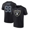 Fanatics Branded Maxx Crosby Black Las Vegas Raiders Player Icon Name & Number T-shirt In Black