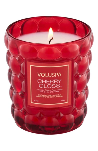 Voluspa Cherry Gloss Classic Candle, 6.5 Oz. In Red