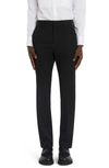 VALENTINO VALENTINO GRISAILLE SLIM FIT VIRGIN WOOL DRESS PANTS