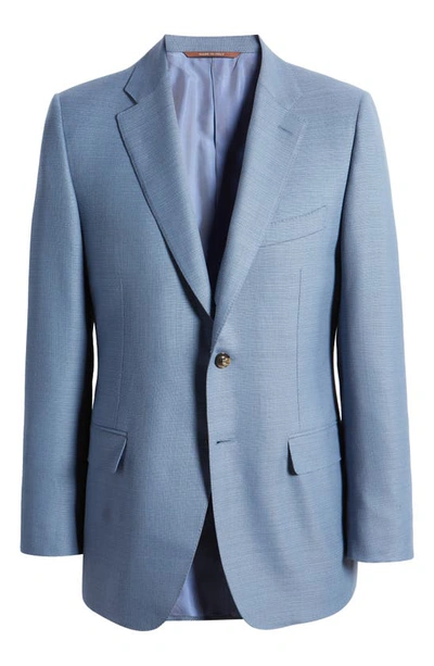 Canali Siena Regular Fit Solid Wool Sport Coat In Blue