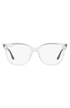 Ray Ban 52mm Square Optical Glasses In Transparent