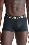 Calvin Klein Future Shift Stretch Mid Rise Logo Waistband Boxer Briefs In Black